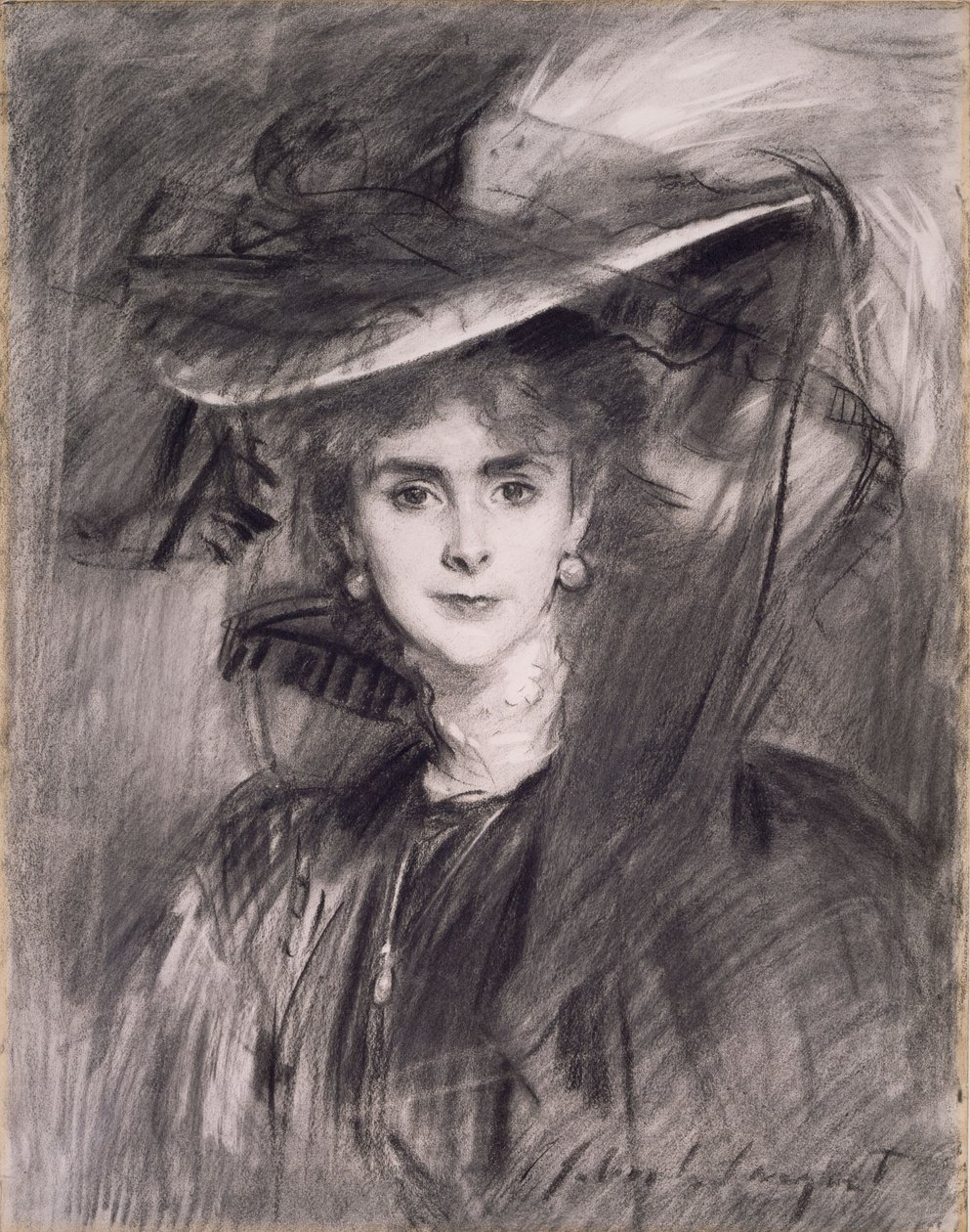 Olga, baronesse de Meyer, 1900-1910 av John Singer Sargent