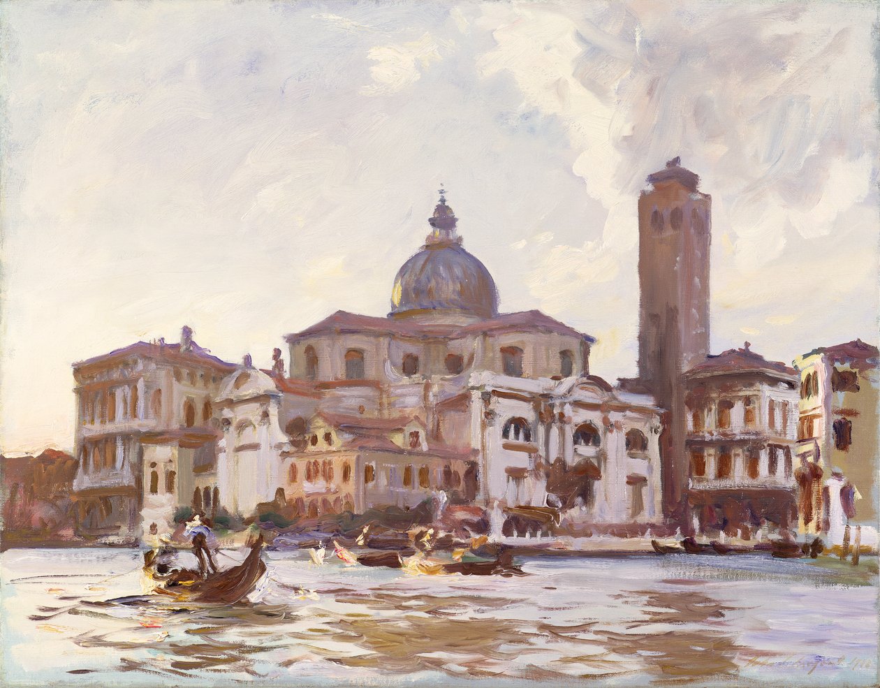 Palazzo Labia and St. Geremia, Venice av John Singer Sargent