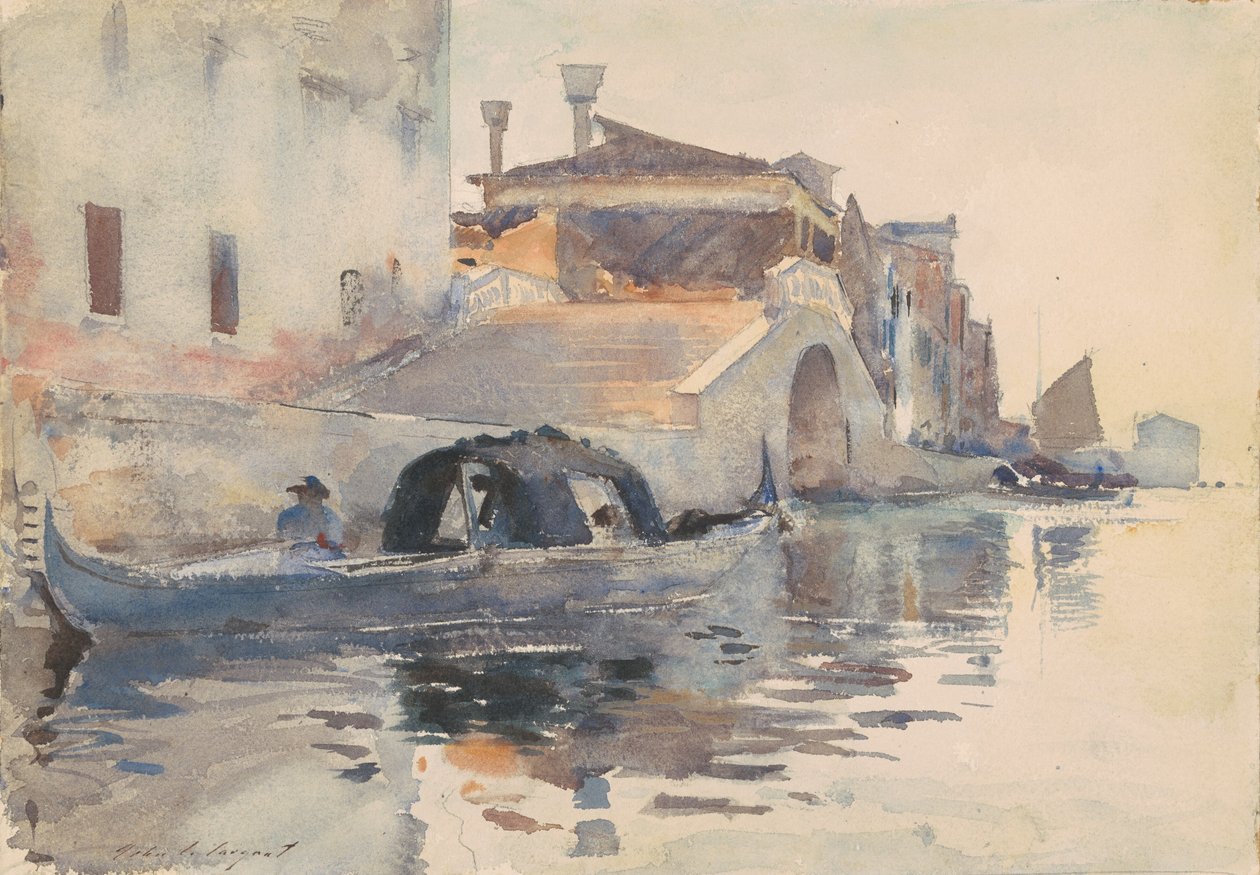 Ponte Panada, Fondamenta Nuove, Venezia, ca. 1880. av John Singer Sargent