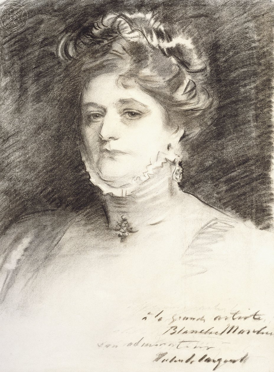 Portrett av Blanche Marchesi, 1910 av John Singer Sargent