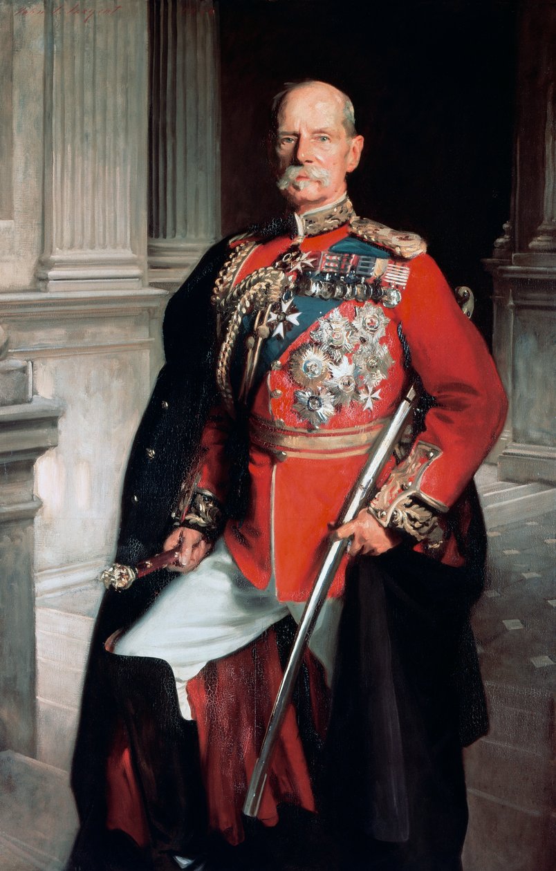Portrett av Frederick Sleigh Roberts, første jarl Roberts (1832-1914), britisk general av John Singer Sargent