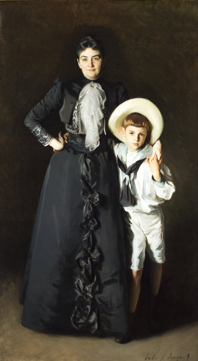 Portrett av fru Edward L. Davis og hennes sønn, Livingston Davis av John Singer Sargent