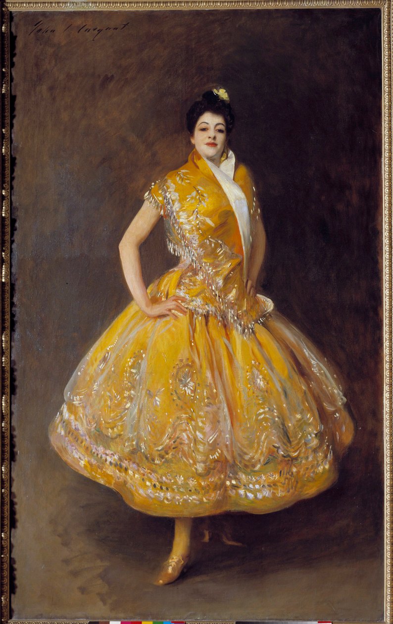 Portrett av den spanske danseren Carmencita Maleri av John Singer Sargent (1856-1925) 1892 Søn. 2,32x1,42 m Paris, Musee d