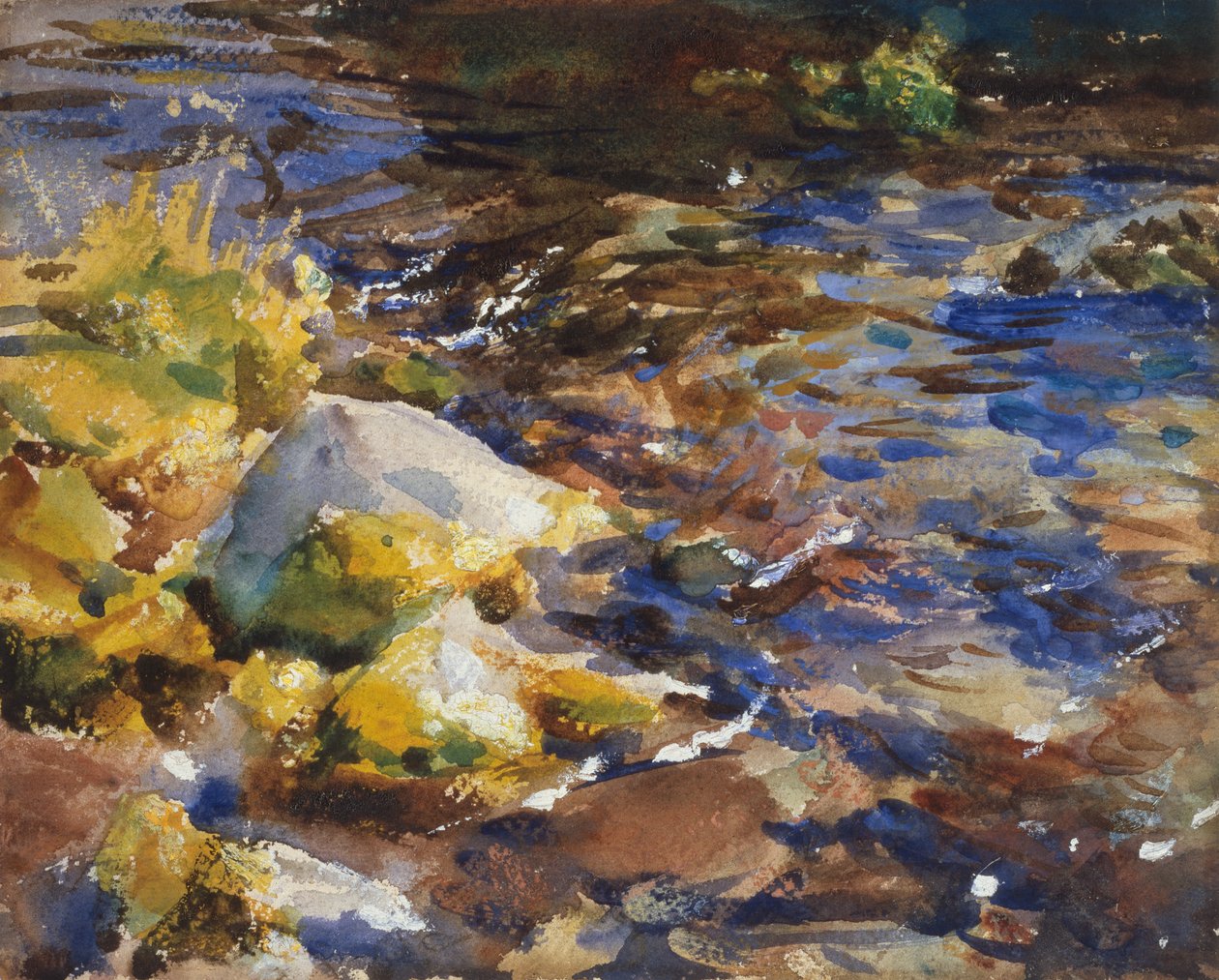 Refleksjoner: Steiner og vann av John Singer Sargent