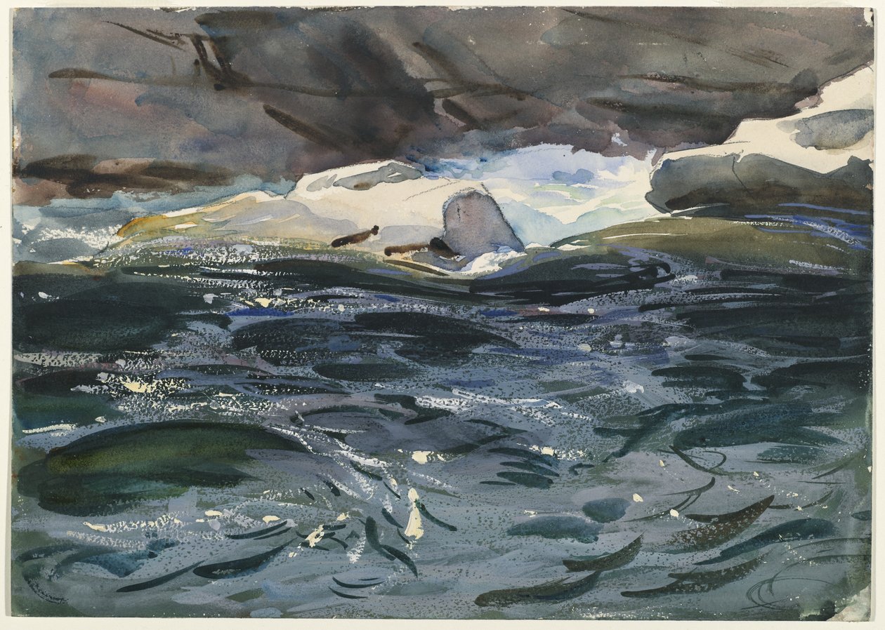 Salmon River, 1901 (ugjennomsiktig og gjennomskinnelig wc og grafitt) av John Singer Sargent