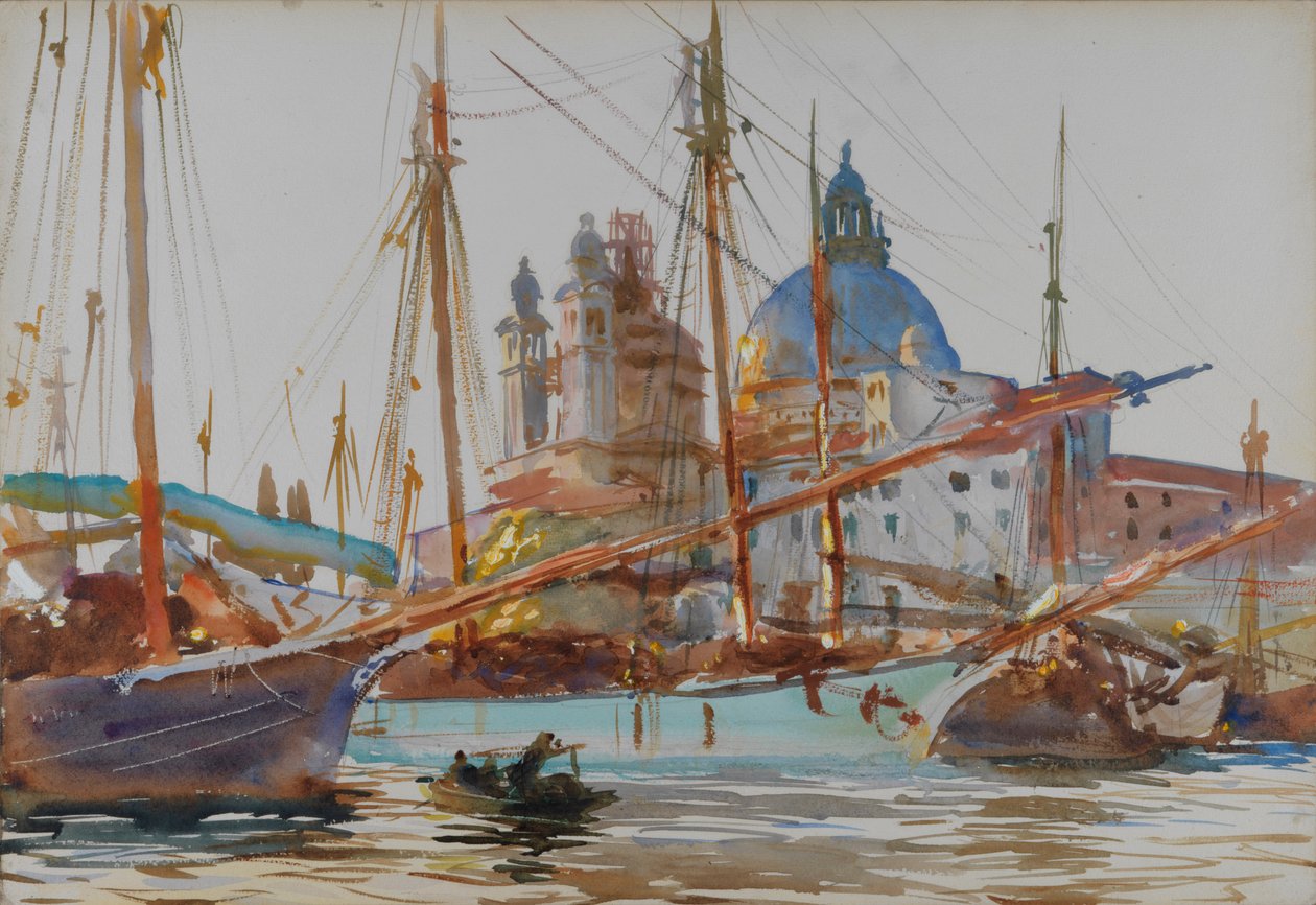 Santa Maria della Salute i Venezia, ca 1904-1906. av John Singer Sargent