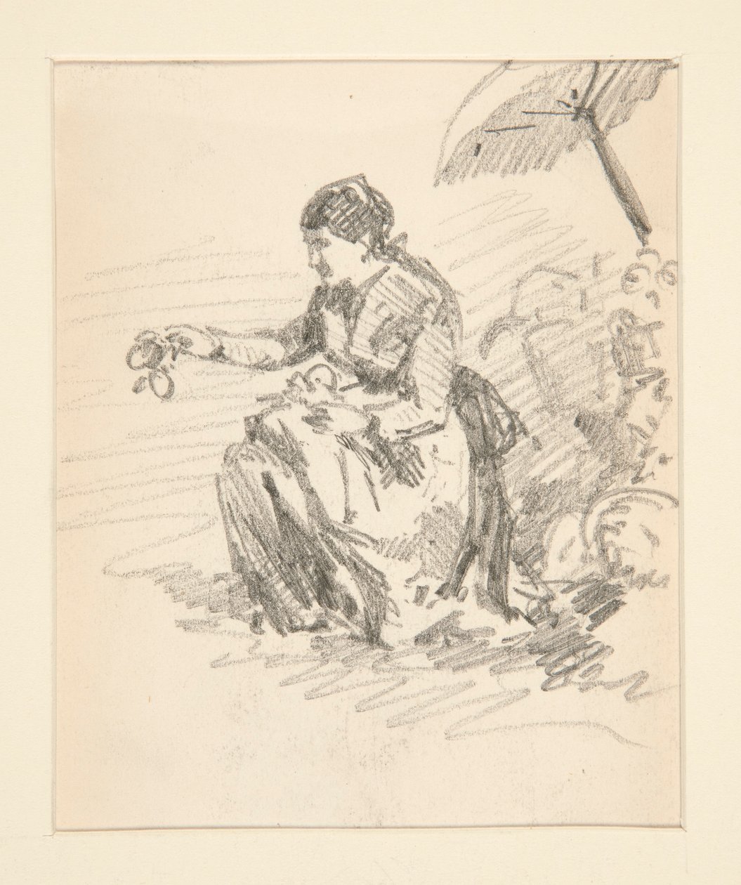 Sittende kvinnefigur av John Singer Sargent