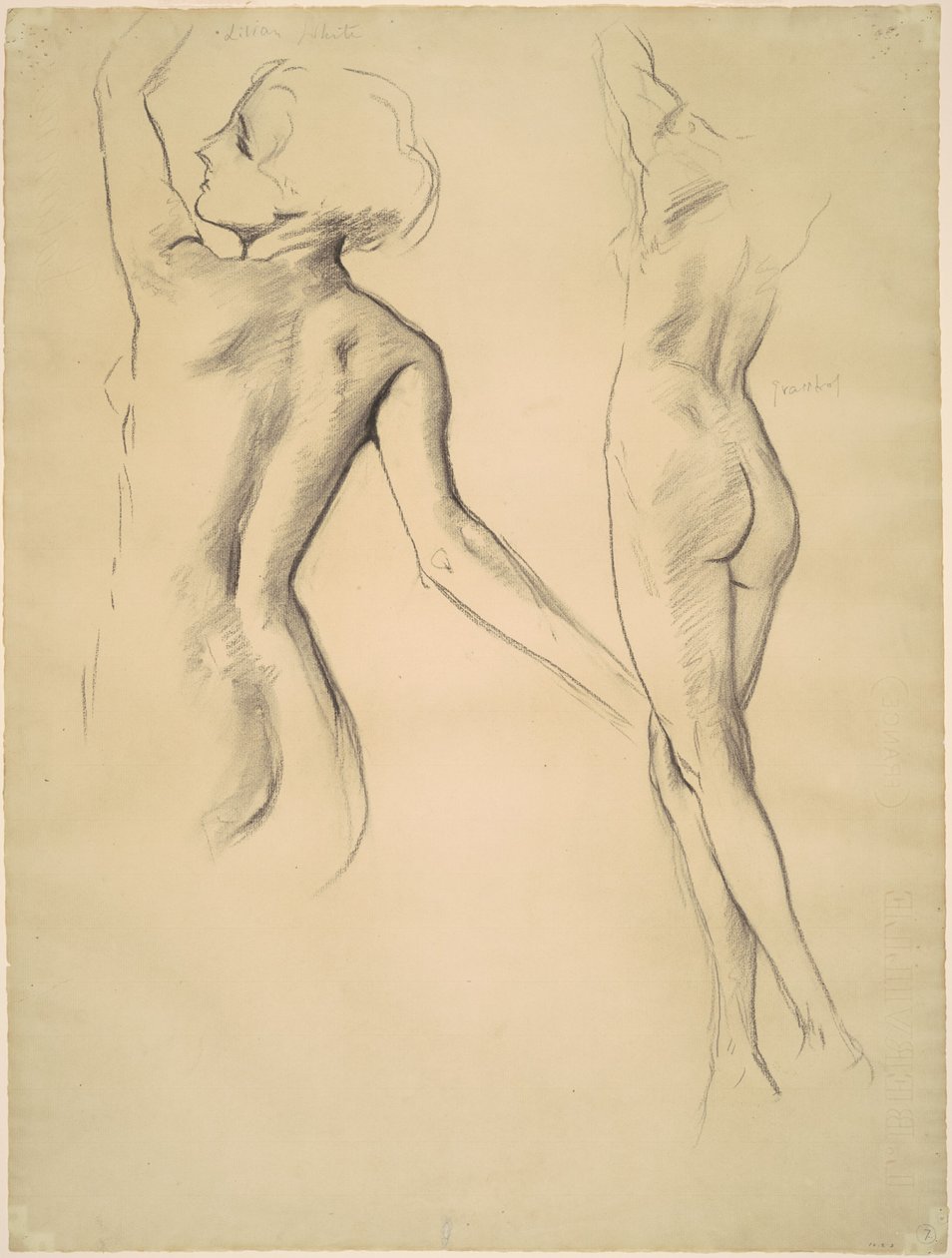 Studier for dansende figurer, 1919-1920. av John Singer Sargent