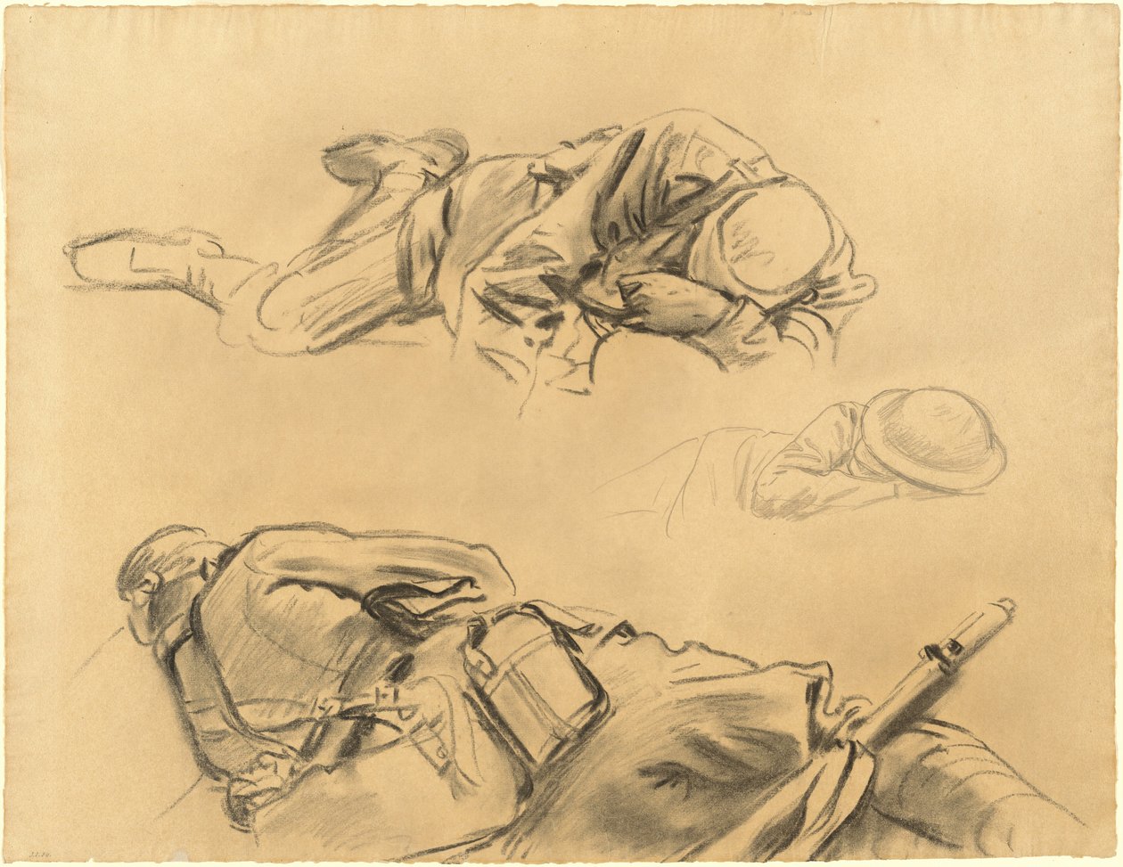 Studier for Gassed, 1918-1919. av John Singer Sargent