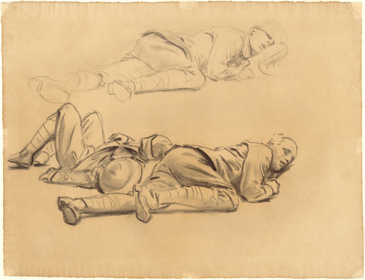 Studier for Gassed, 1918-1919. av John Singer Sargent
