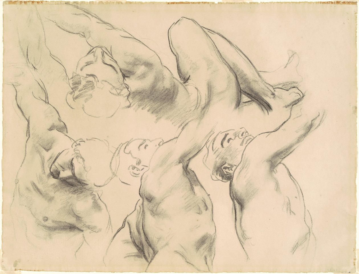 Studier for "Himmelen" og "Helvete" av John Singer Sargent
