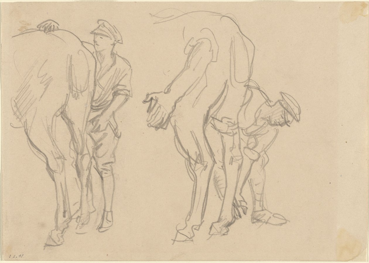 Studier for "Scots Grey" av John Singer Sargent