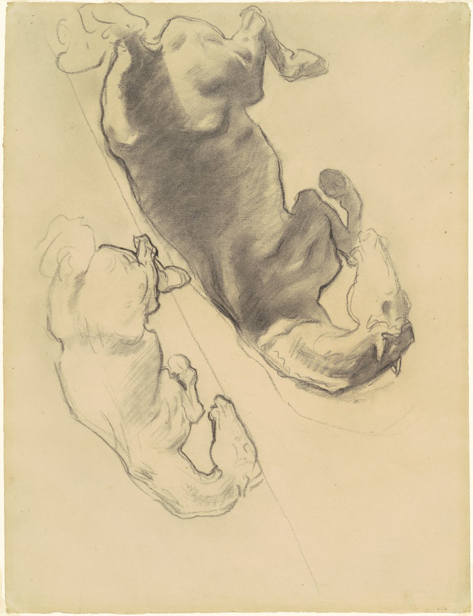 Studier for "The Fall of Gog and Magog" av John Singer Sargent