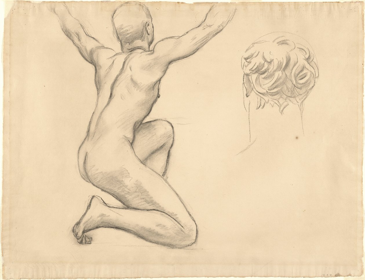 Studier for "The Unveiling of Truth" av John Singer Sargent