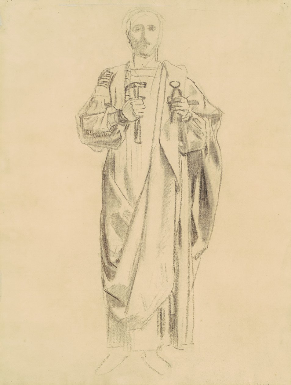 Studie for Dogma of the Redemption: Frieze of Angels [recto], 1895-1903. av John Singer Sargent