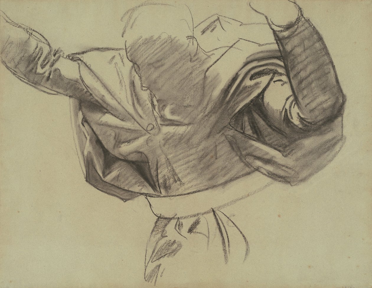 Studie for Herrens tjenerinne, 1903-1916. av John Singer Sargent
