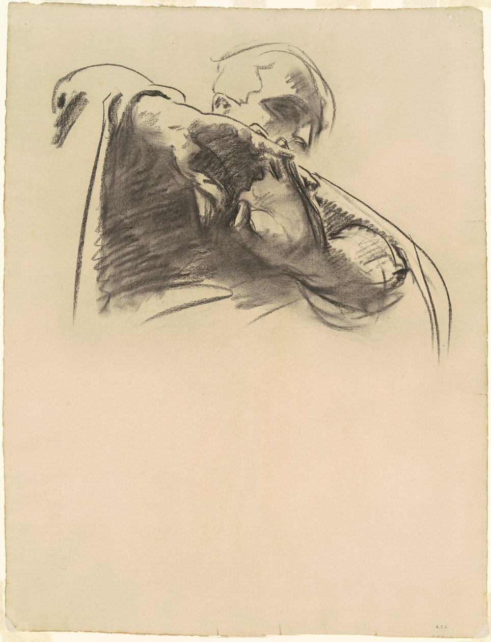 Studie for "Vår Herres korsfestelse og død" av John Singer Sargent