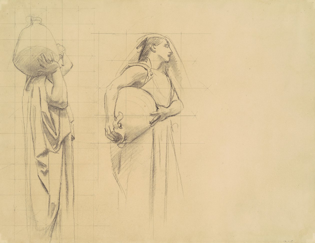 Studie for The Danaïdes, 1922-1925. av John Singer Sargent
