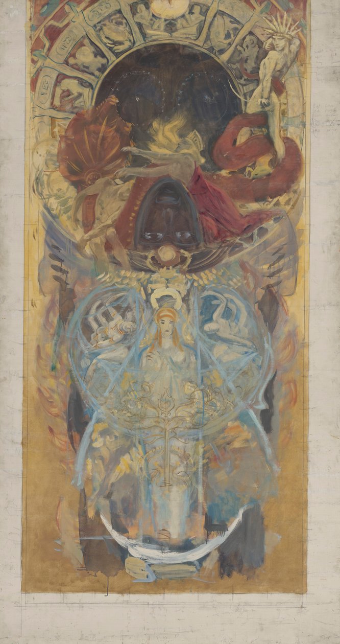 Studie for Boston Public Library Murals: Design for an Archway av John Singer Sargent