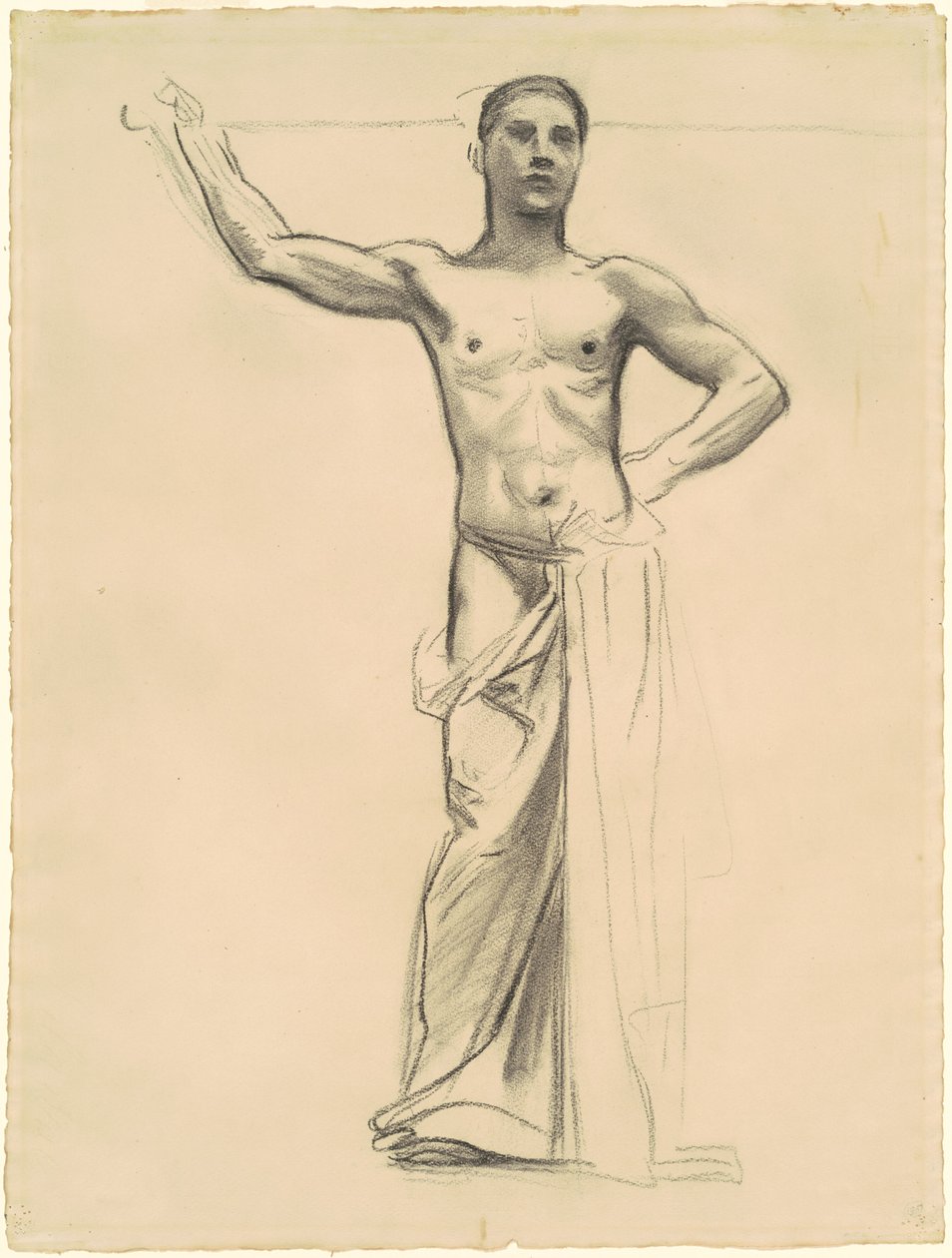 Studie av Apollo for "Apollo og musene" av John Singer Sargent