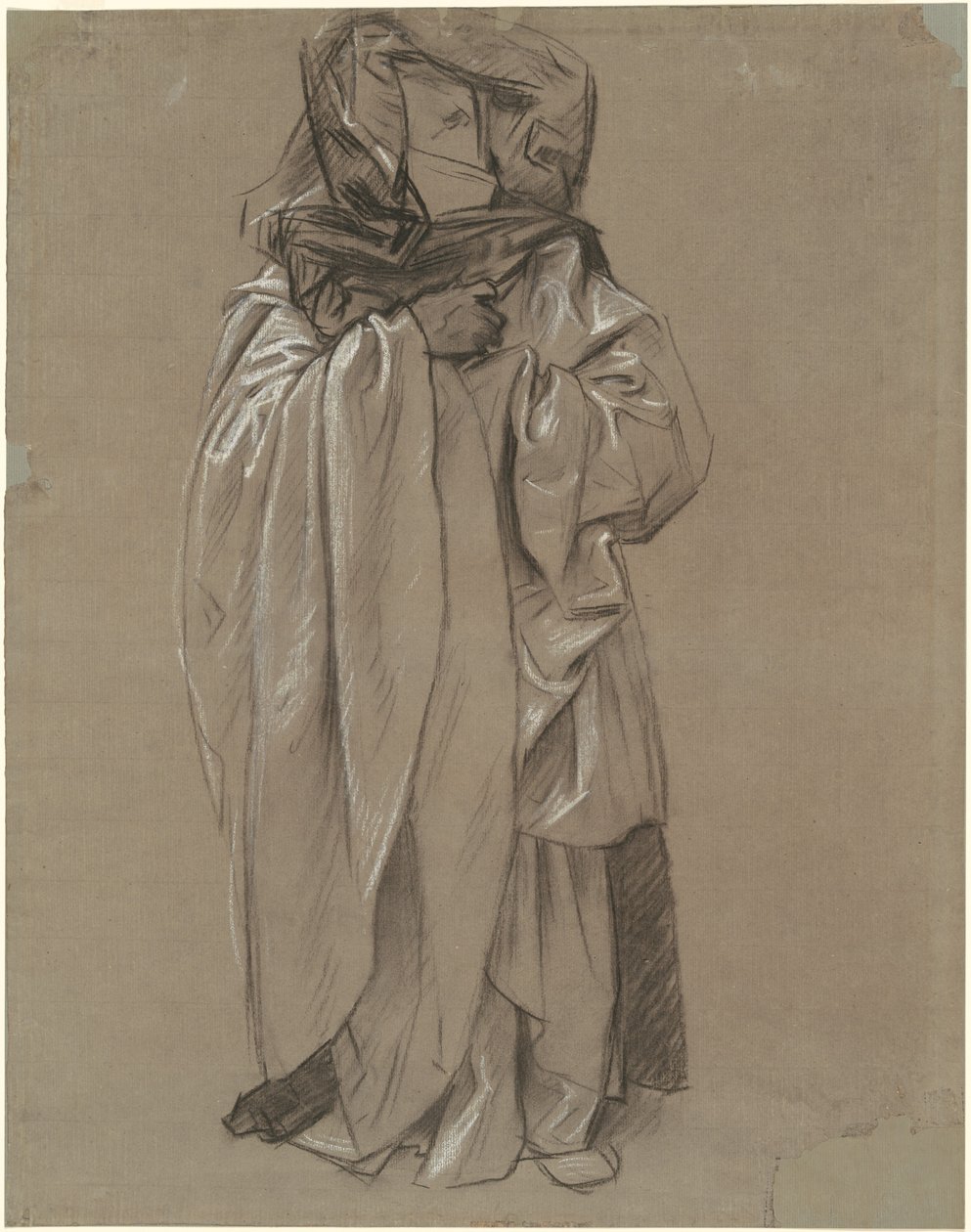 Studie av Esekiel for "Profetenes frise" av John Singer Sargent