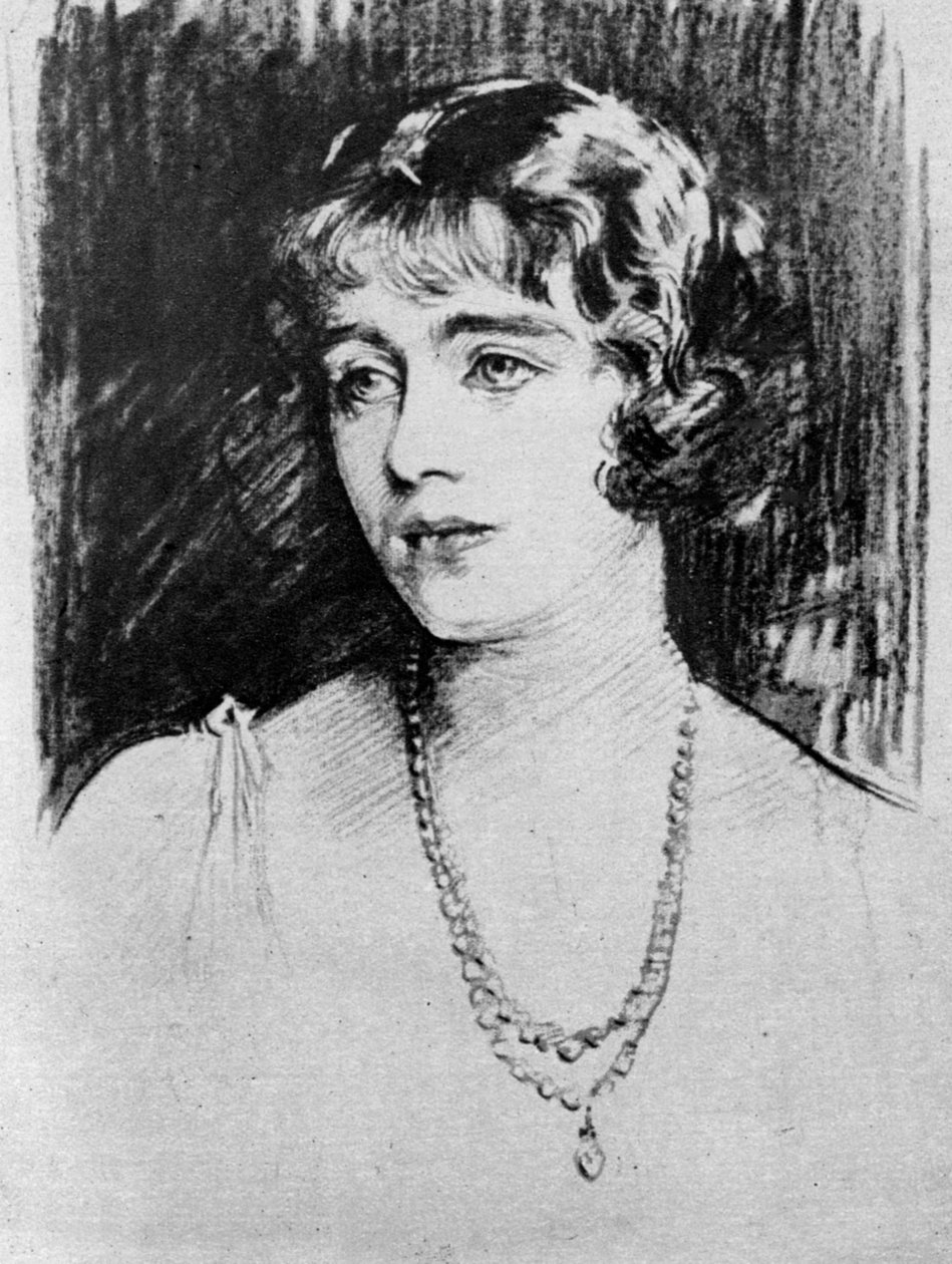 Studie av Lady Elizabeth Bowes-Lyon, 1923 av John Singer Sargent