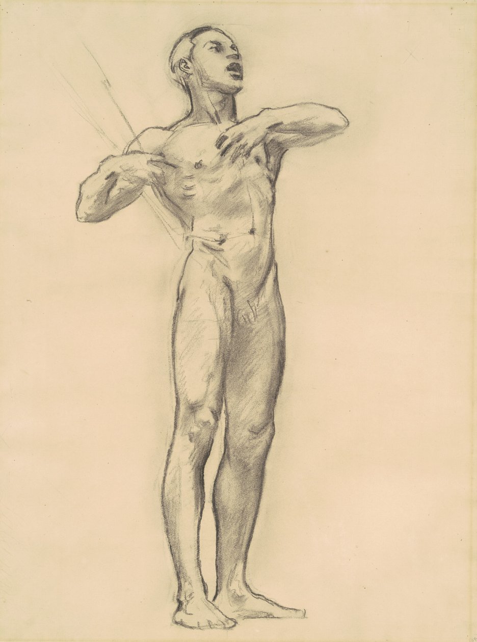 Studie av Orpheus for klassisk og romantisk kunst, ca. 1921. av John Singer Sargent