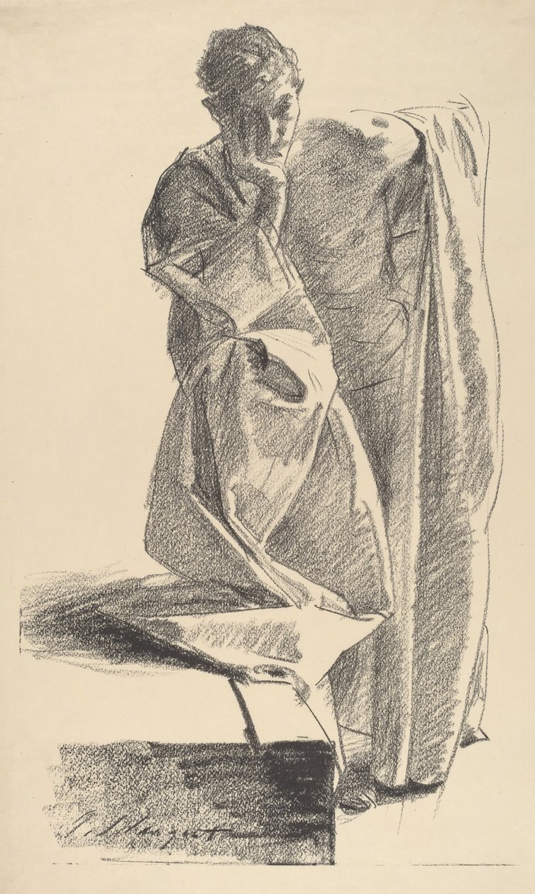 Studie av en ung mann av John Singer Sargent