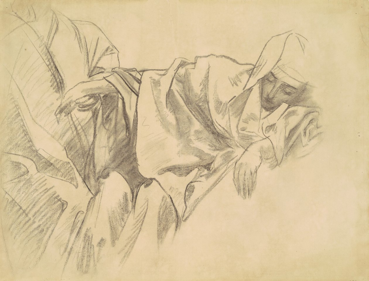 Studie av korsfestelsen for femten mysterier i rosenkransen, 1903-1916. av John Singer Sargent