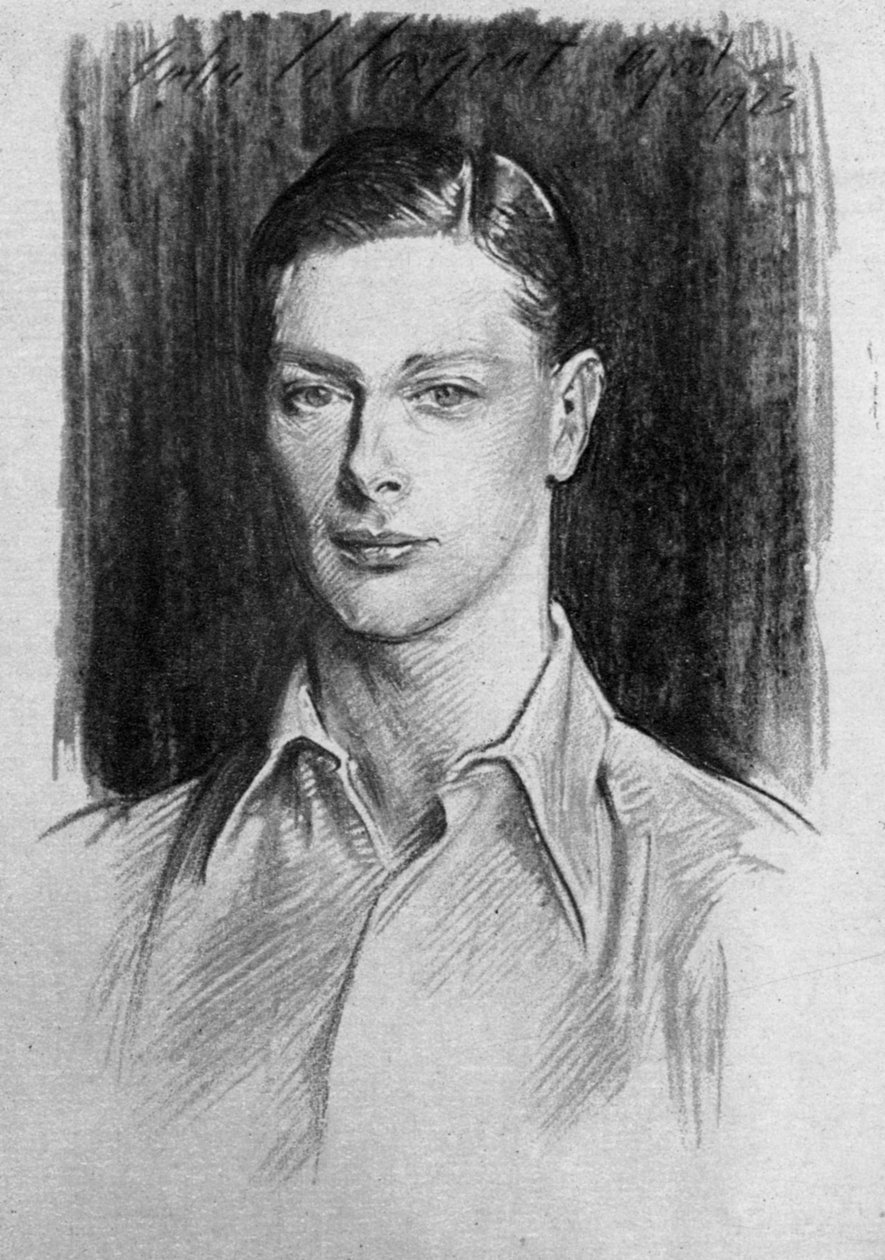Studie av hertugen av York, 1923 av John Singer Sargent