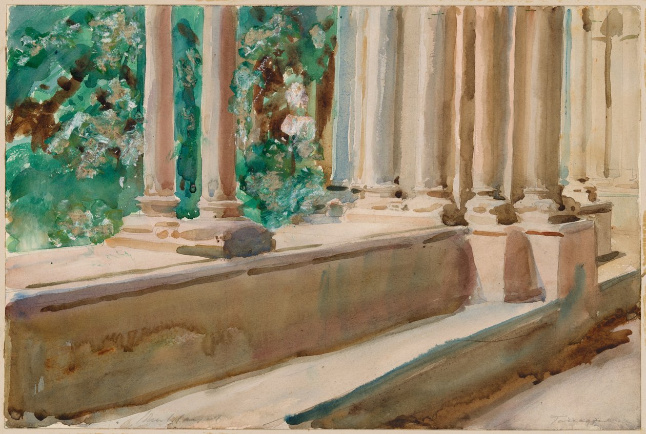 Tarragona terrasse og hage av John Singer Sargent
