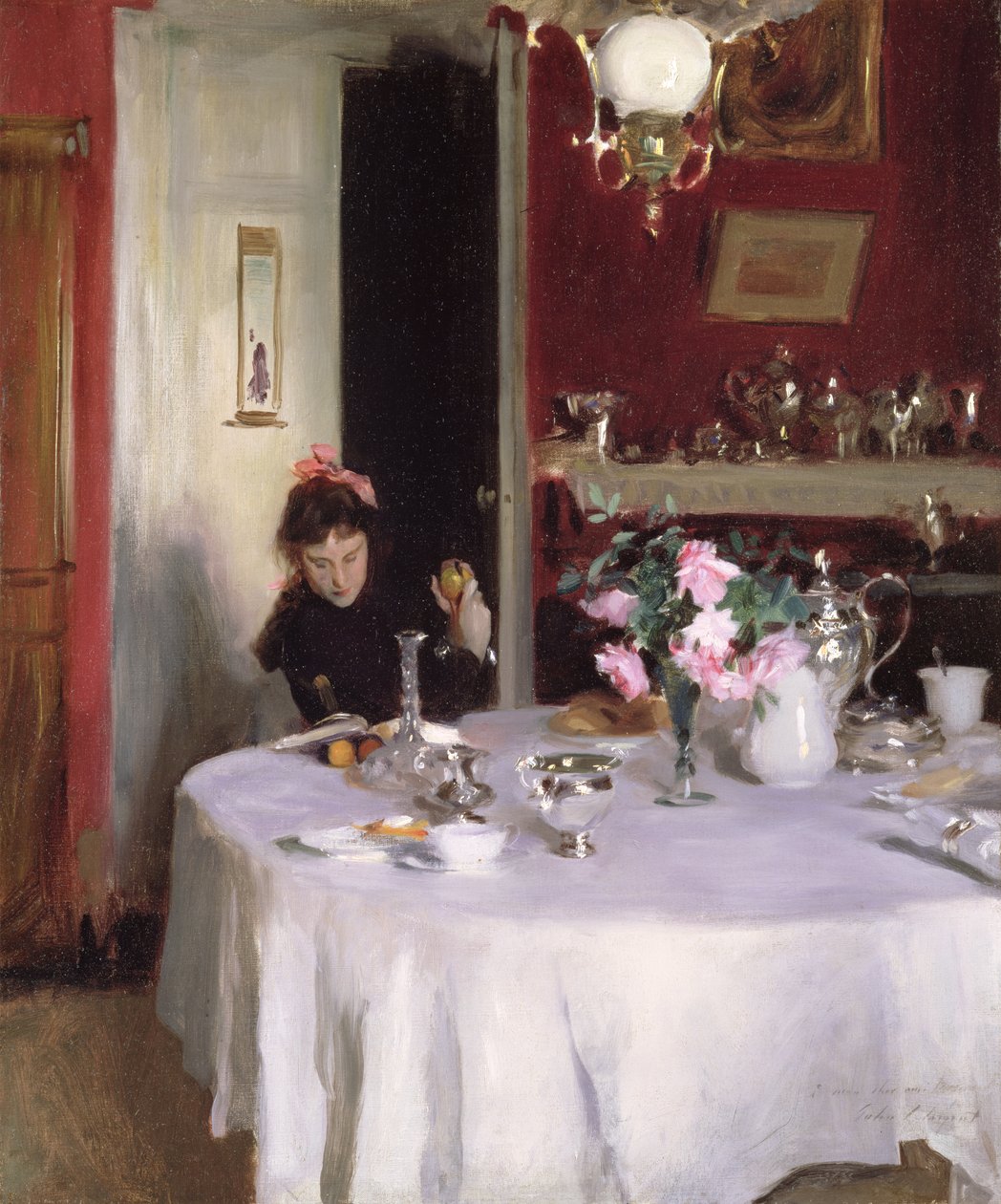 Frokostbordet, 1884 av John Singer Sargent