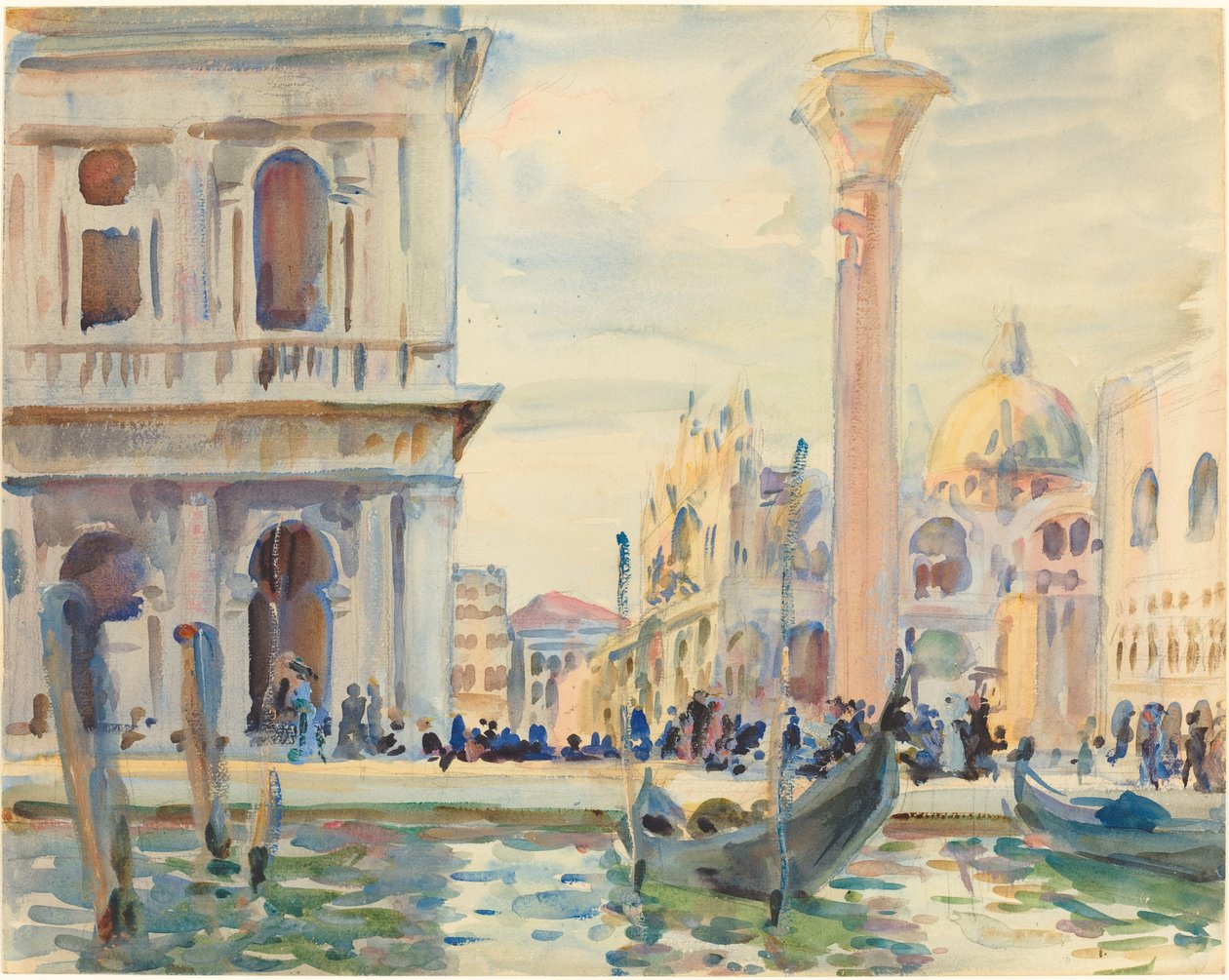Piazzettaen av John Singer Sargent