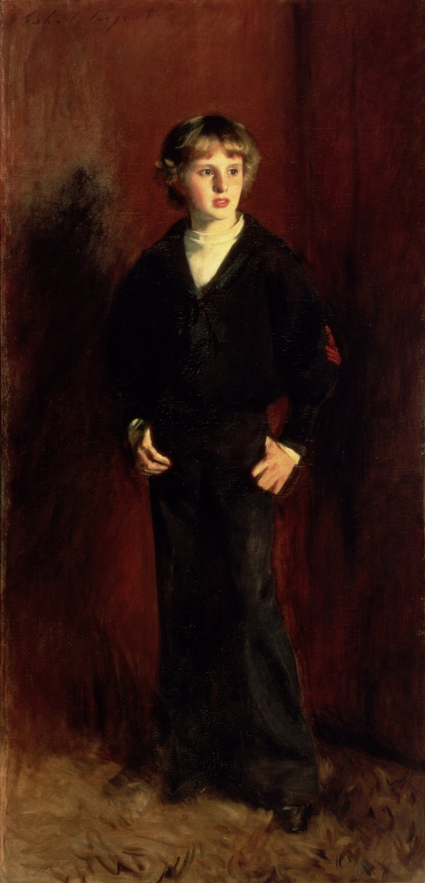 Avdøde major E.C. Harrison som gutt av John Singer Sargent