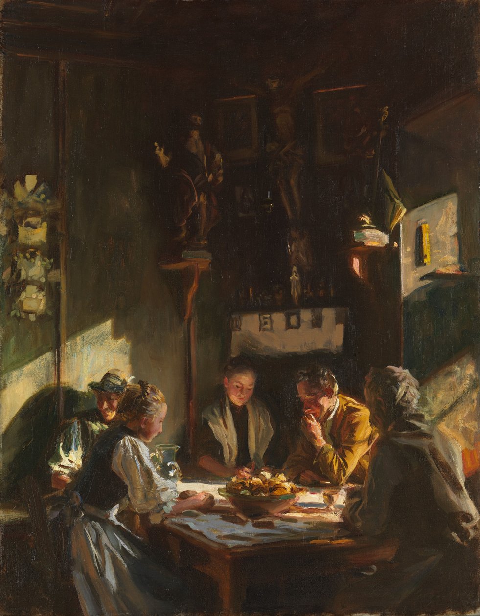 Tyrolsk interiør, 1915 av John Singer Sargent