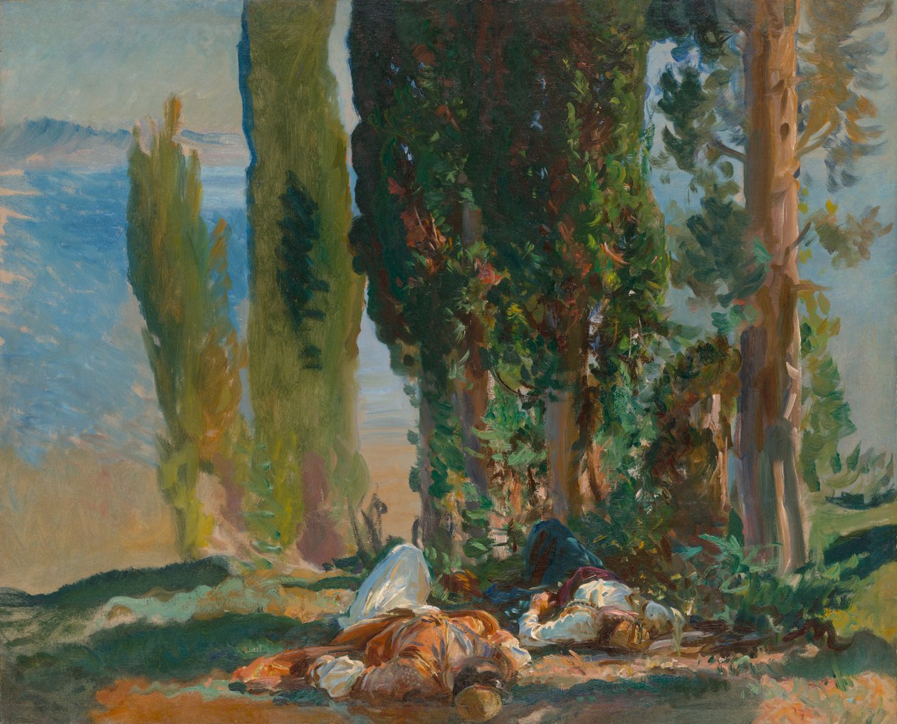 Under sypressene på Korfu av John Singer Sargent