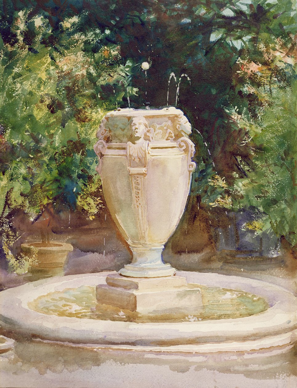 Vasefontene, Pocantico av John Singer Sargent