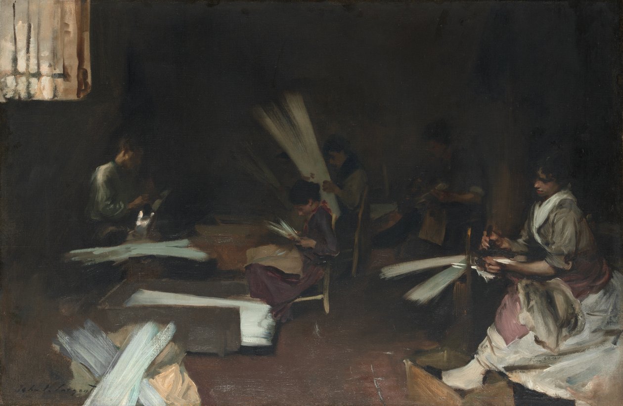 Venetianske glassarbeidere, 188082. av John Singer Sargent