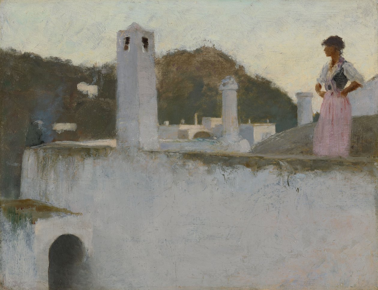 Utsikt over Capri av John Singer Sargent