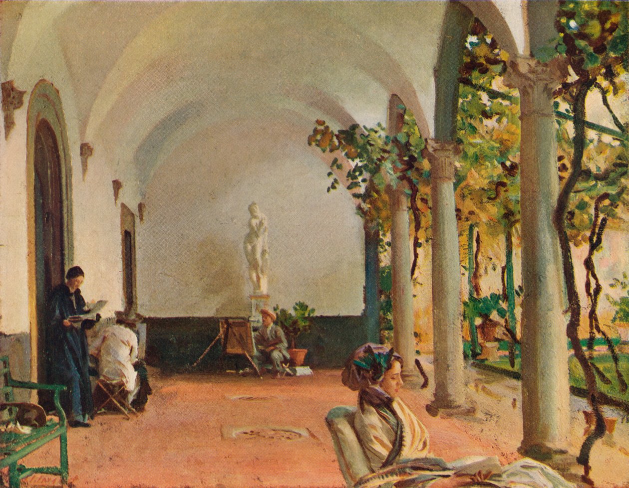 Villa Torre Galli Loggiaen, 1910 av John Singer Sargent