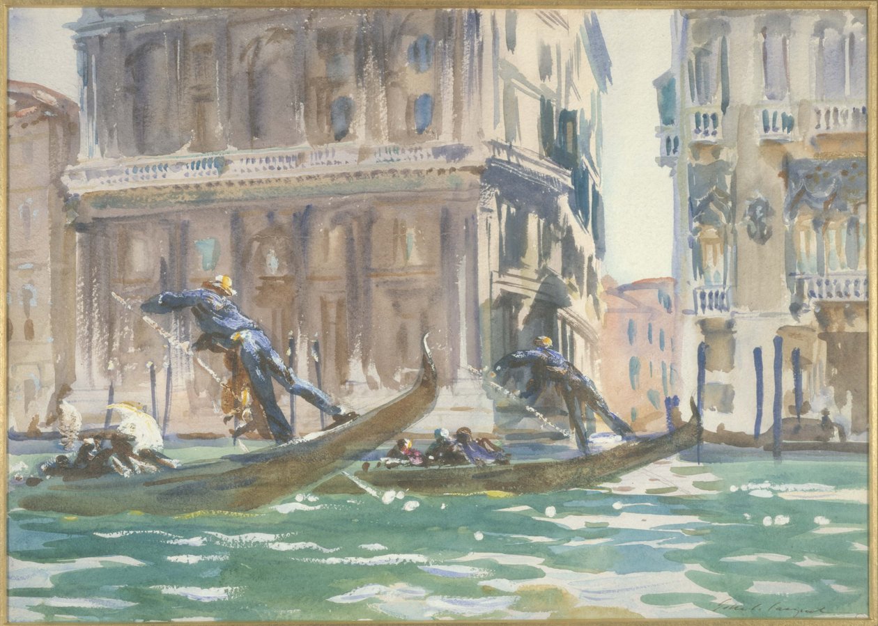 Utsikt over Venezia av John Singer Sargent