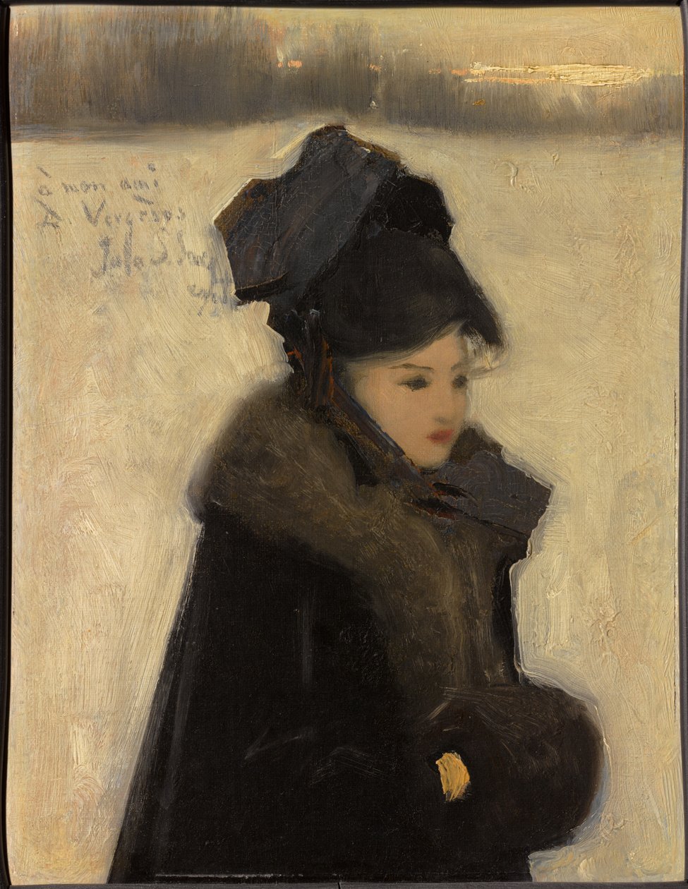 Kvinne med pelsverk av John Singer Sargent