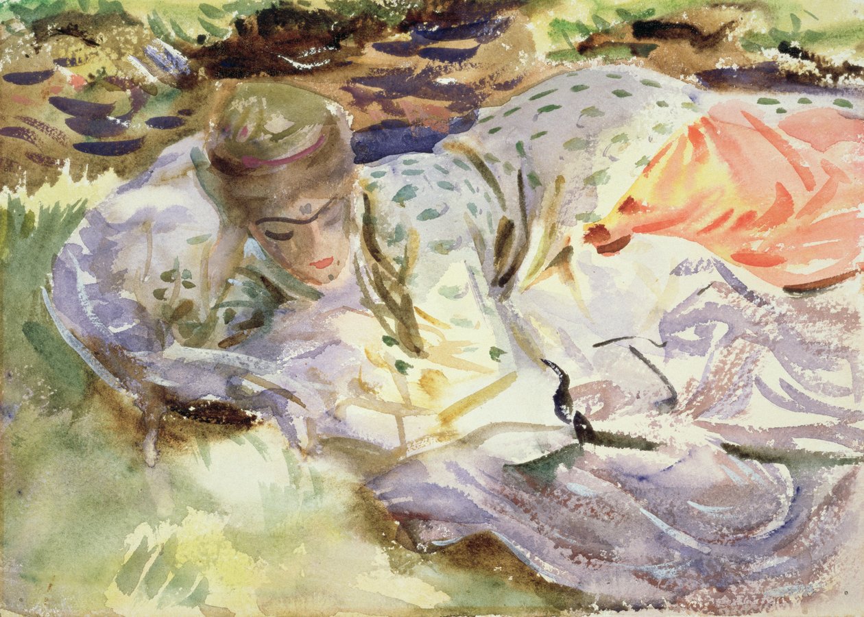 Zuleika, ca. 1906 (wc på papir) av John Singer Sargent