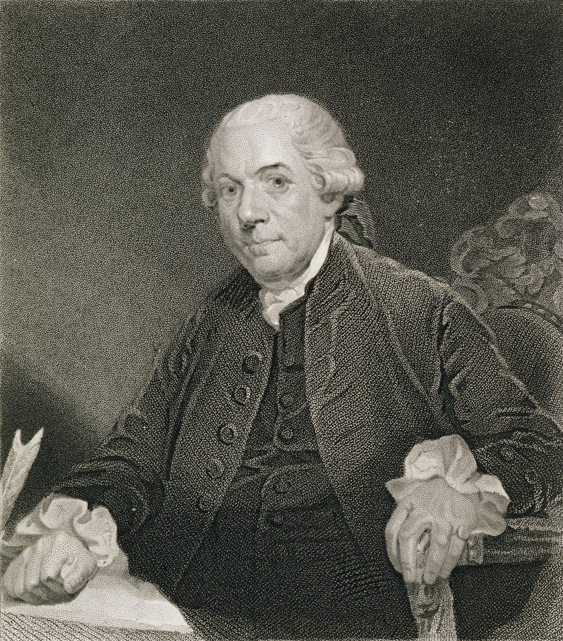Henry Laurens, gravert av Thomas B. Welch (1814-74) etter en tegning av originalen av William G. Armstrong (1823-90) av John Singleton Copley