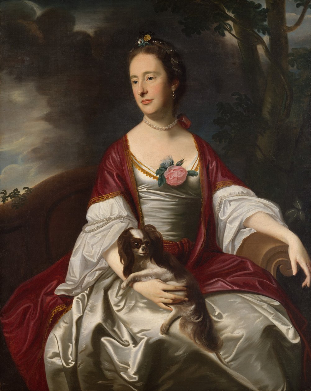 Mrs. Jerathmael Bowers, ca. 1763. av John Singleton Copley