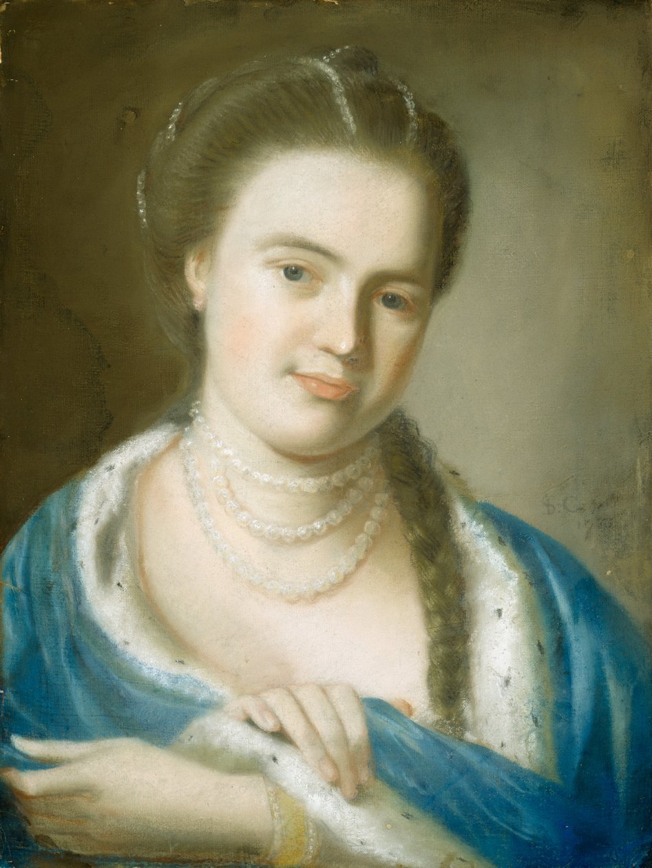 Portrett av fru Gawen Brown (Elizabeth Byles), 1763 av John Singleton Copley