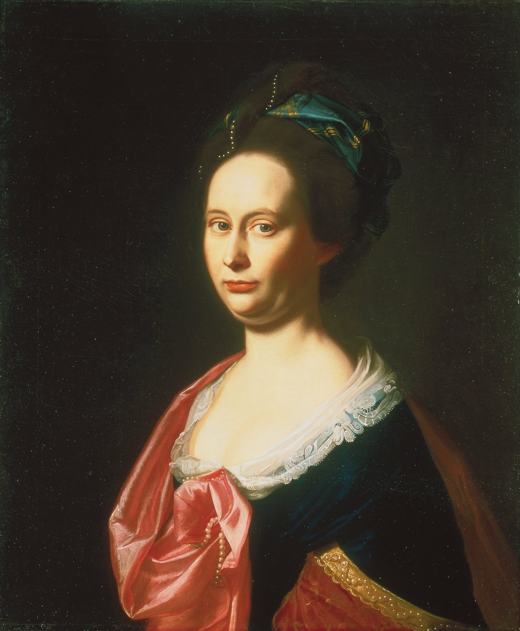 Portrett av fru Jabez Bowen (Sara Brown), ca. 1771-74 av John Singleton Copley