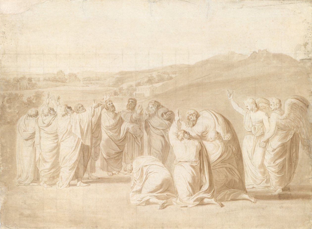 Studie for The Ascension, 1774. av John Singleton Copley
