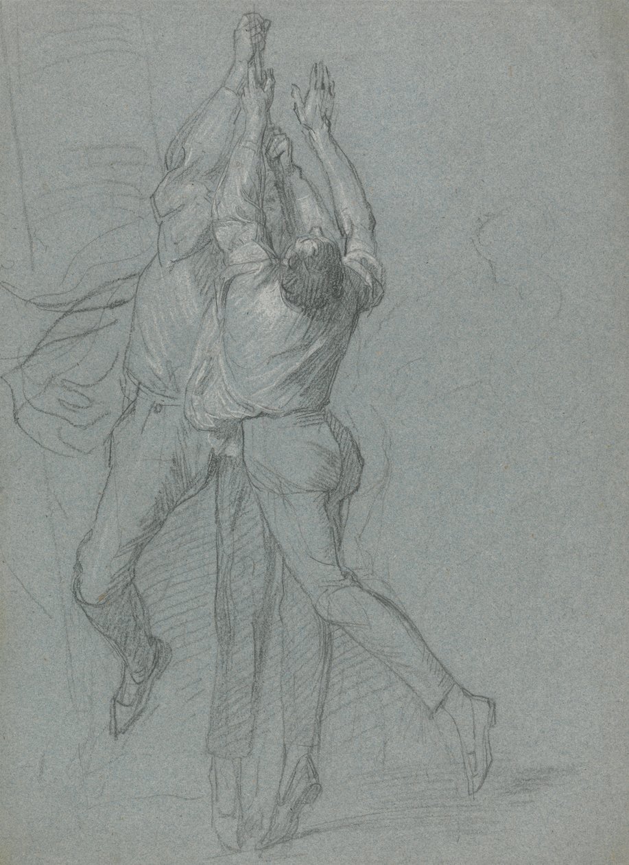 Studie av sjømenn som heiser et flagg for seier til Lord Duncan av John Singleton Copley