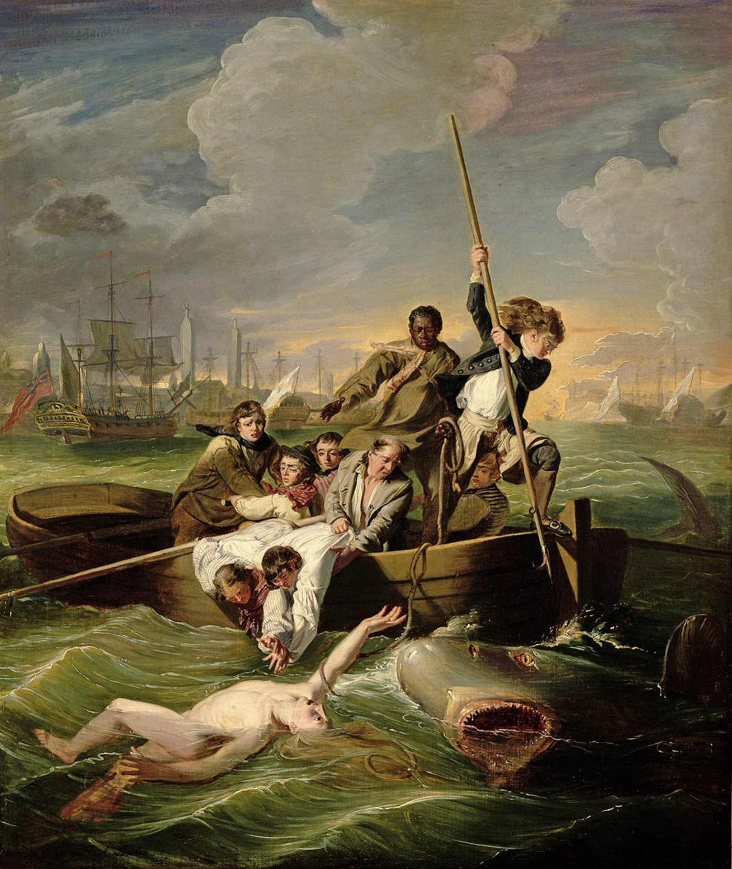 Watson og haien, 1782 av John Singleton Copley
